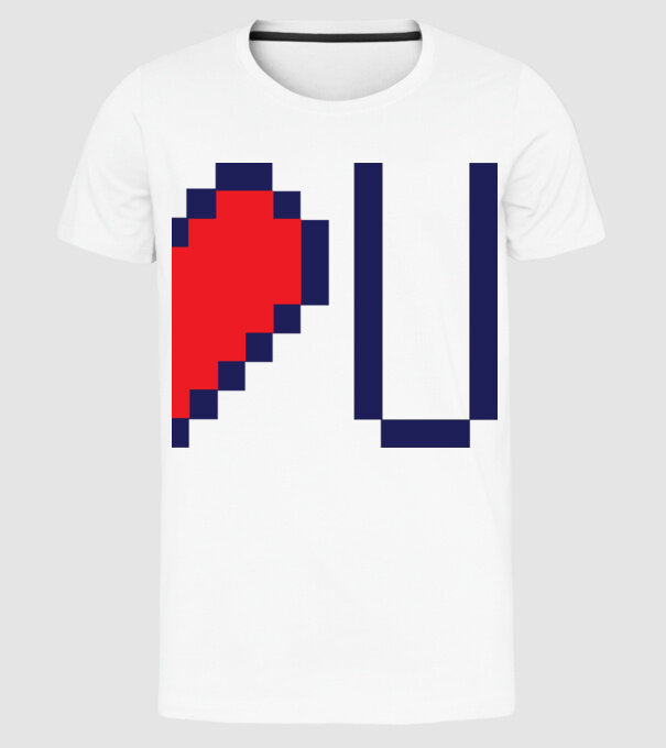 Love You 2nd part model alb pe tricou