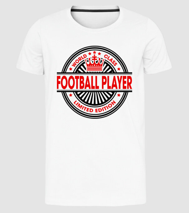 World class FOTBALIST model alb pe tricou