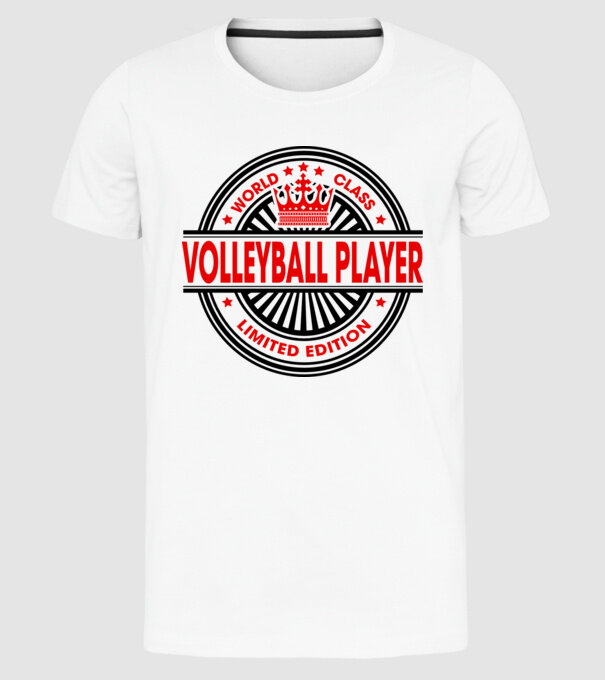 World class VOLEIBALIST model alb pe tricou