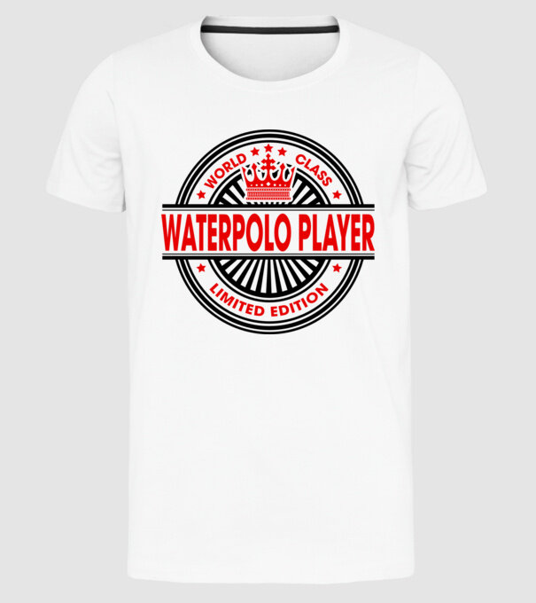 World class JUCĂTOR POLO PE APĂ model alb pe tricou