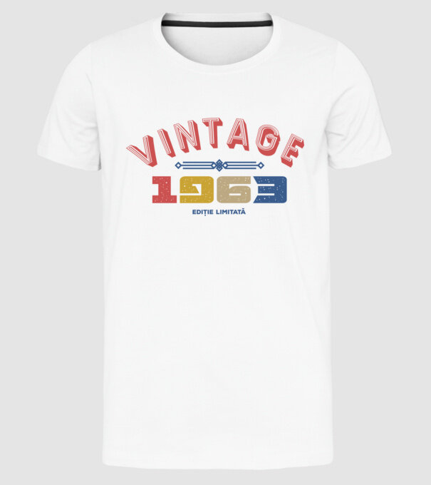 1963 Ediție limitată model alb pe tricou