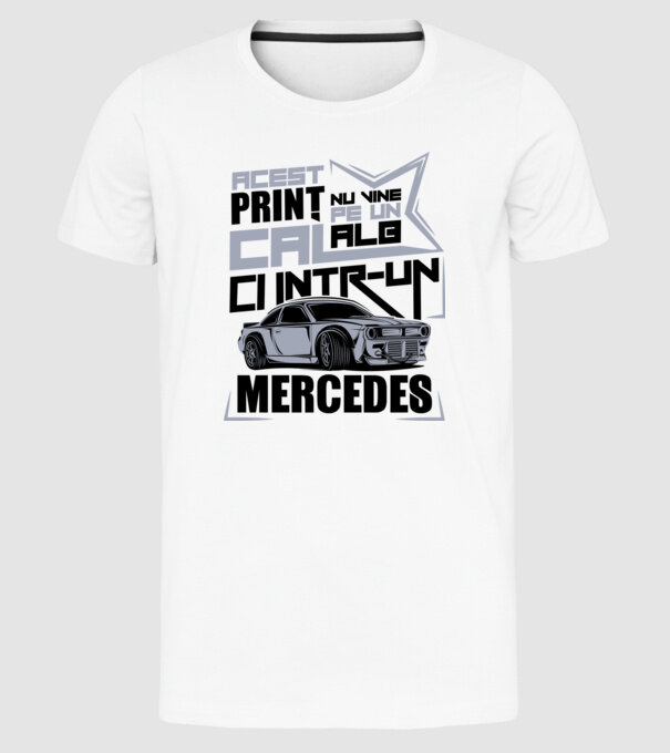 Acest prinț nu vine pe un cal alb, ci într-un Mercedes model alb pe tricou