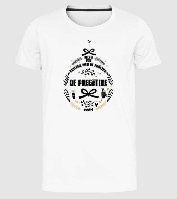 acesta este tricoul meu de Crăciun_de pregătire model alb pe tricou