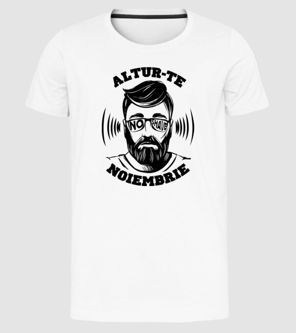 alătură-te - noiembrie model alb pe tricou