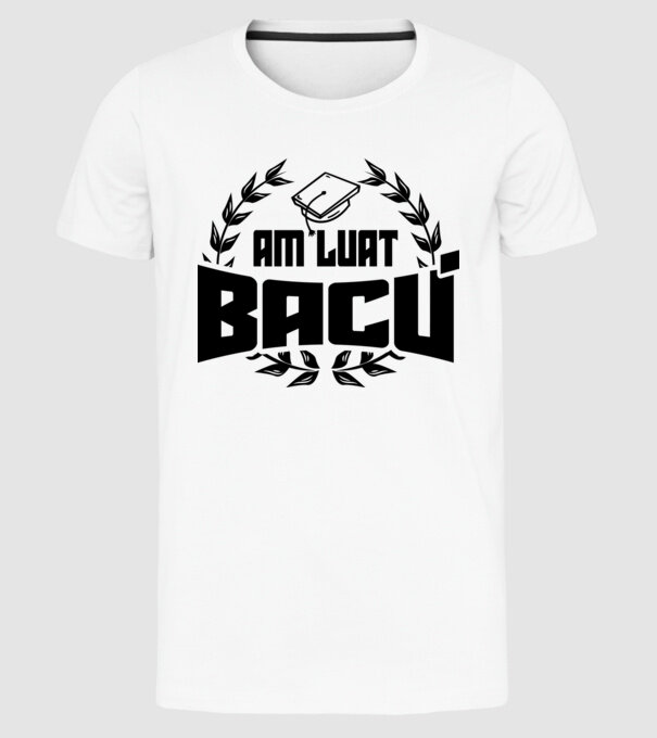 Am luat bacu model alb pe tricou