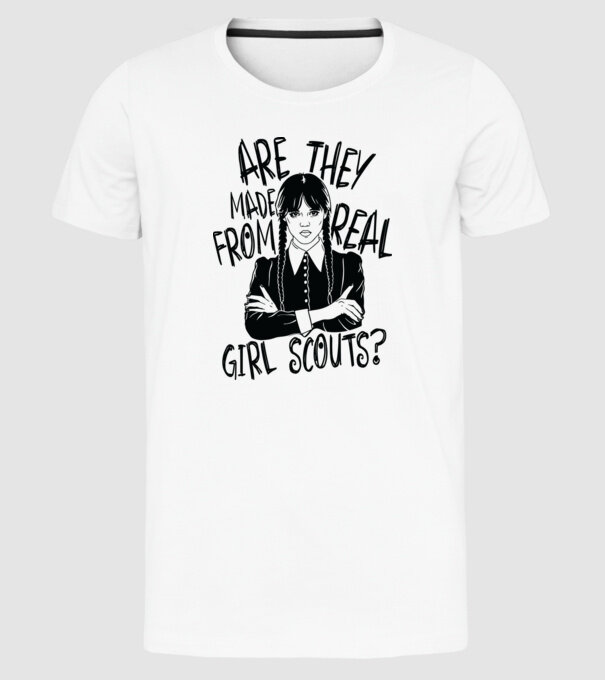 Are the made from real girl scouts model alb pe tricou