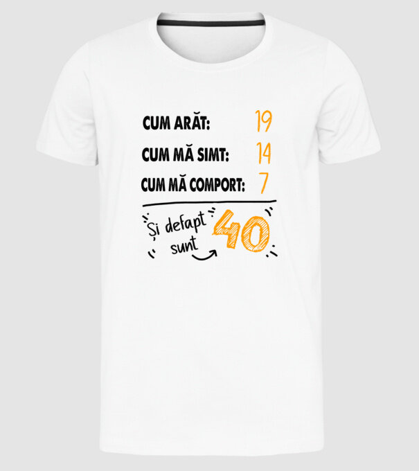 Aspect, senzație, comportament 40 Alb model alb pe tricou