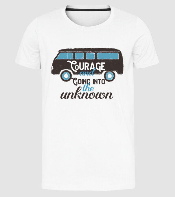 Autobuze model alb pe tricou