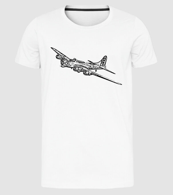 Avioane model alb pe tricou