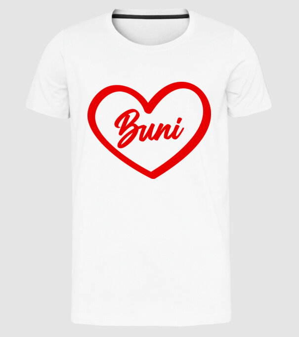 Buni model alb pe tricou
