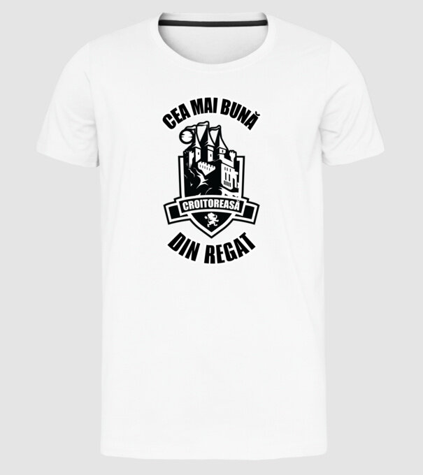 Cea mai bună croitoreasă din regat model alb pe tricou