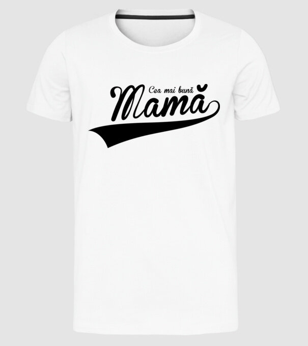 Cea mai bună mamă model alb pe tricou