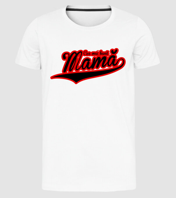 Cea mai bună mamă model alb pe tricou