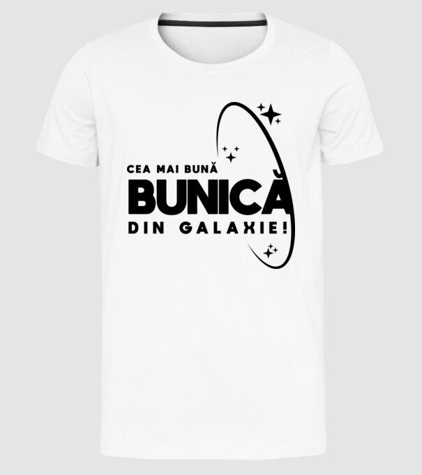 Cea mai bună mamă din Galaxie! model alb pe tricou