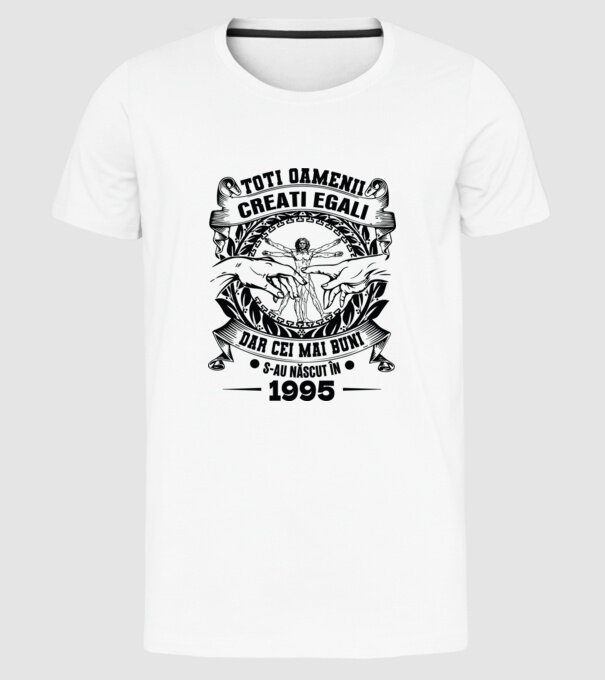 Da Vinci 30 1995 model alb pe tricou