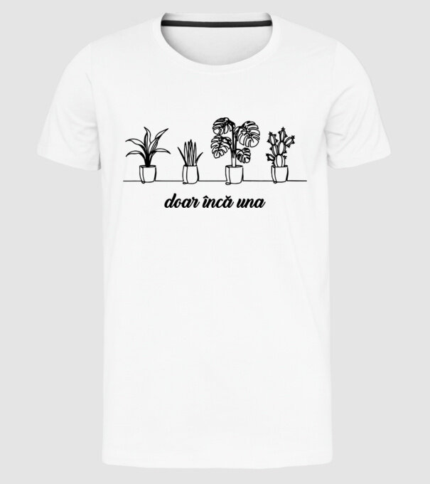 doar încă una  model alb pe tricou