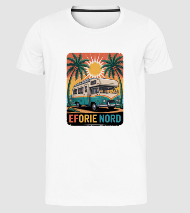 Eforie Nord model alb pe tricou
