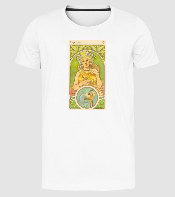 Horoscop Tarot CAPRICORNUL model alb pe tricou