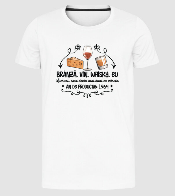 Lucruri, care devin mai buni cu vârsta 1964 60 de ani model alb pe tricou