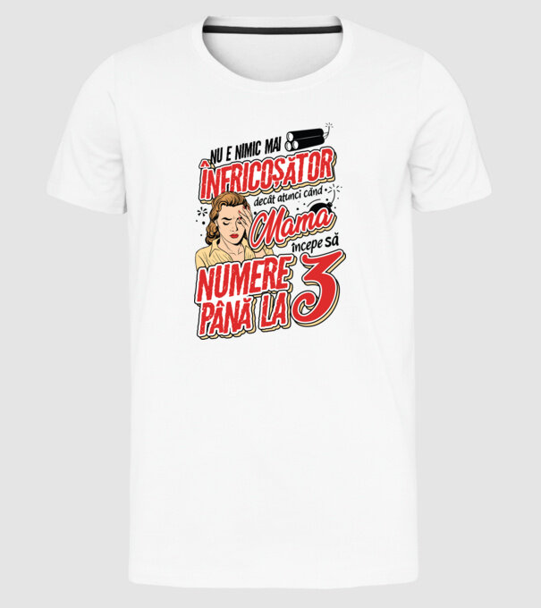 Nu e nimic mai înfricoșător decât model alb pe tricou
