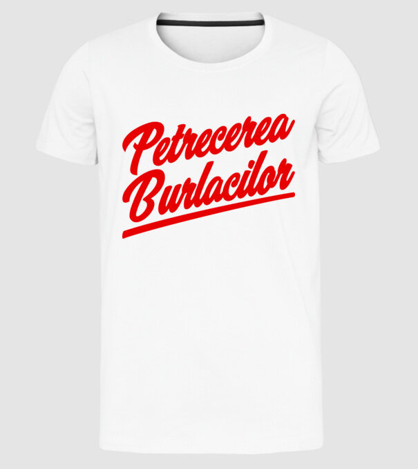 petrecerea burlăcițelor model alb pe tricou