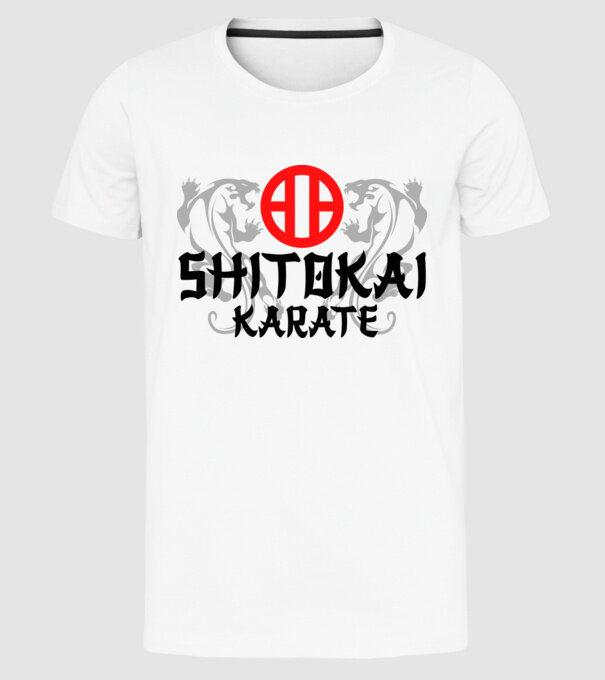 Shitokai Karate model alb pe tricou