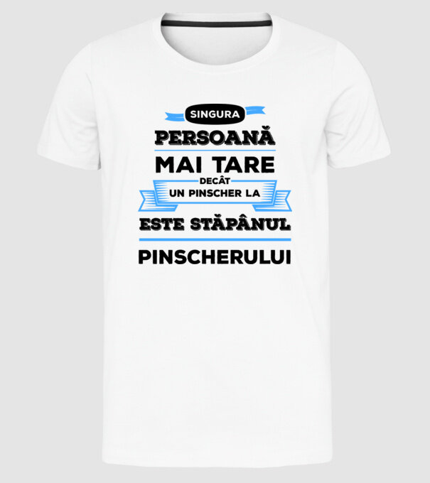 singura persoană mai tare decât un Husky este stăpânul Husky-ului model alb pe tricou