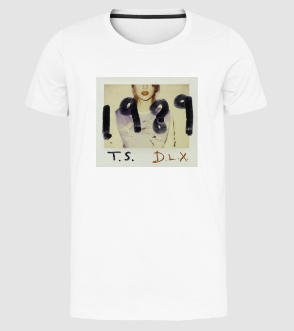 Taylor Swift polaroid model alb pe tricou