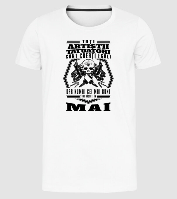 Toți artiștii tatuatori sunt creați egali mai model alb pe tricou