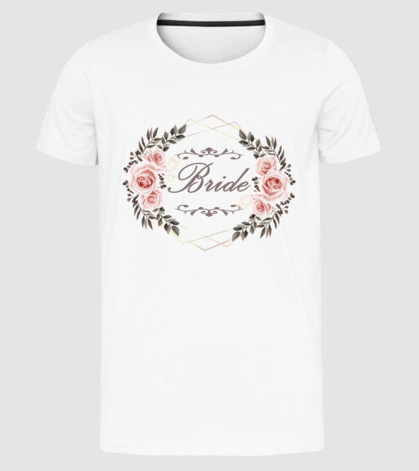 Vintage Bride model alb pe tricou