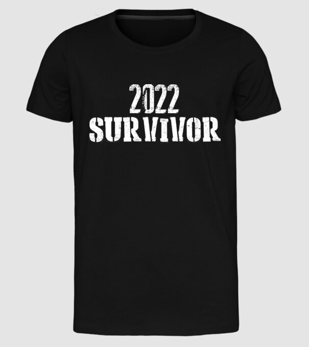 2022 survivor model negru pe tricou