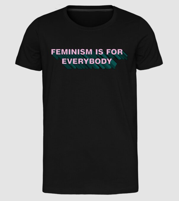Feminismul este pentru toată lumea model negru pe tricou