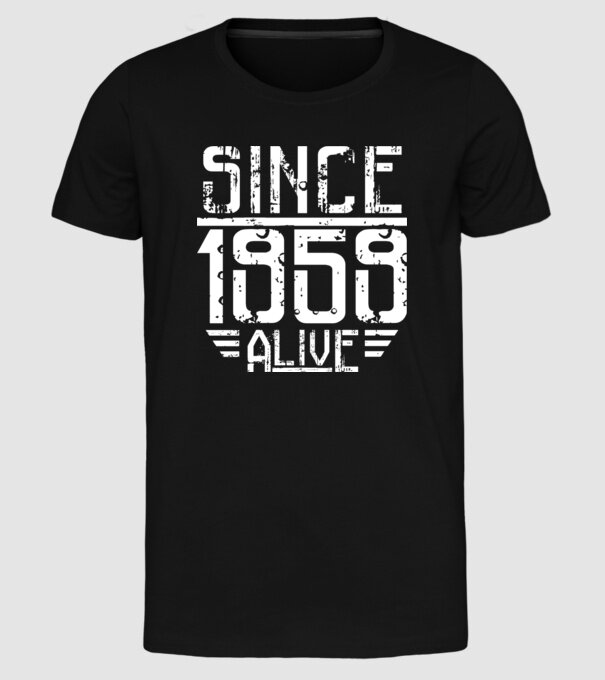 Alive since 1959 model negru pe tricou