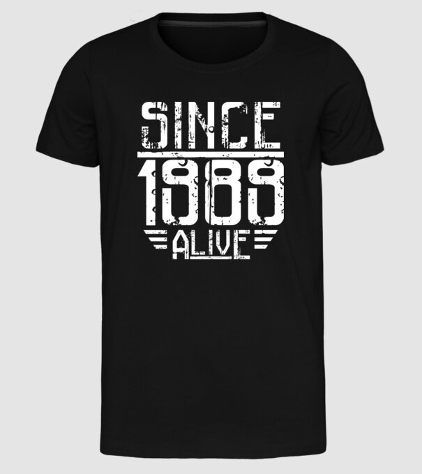 Alive since 1989 model negru pe tricou
