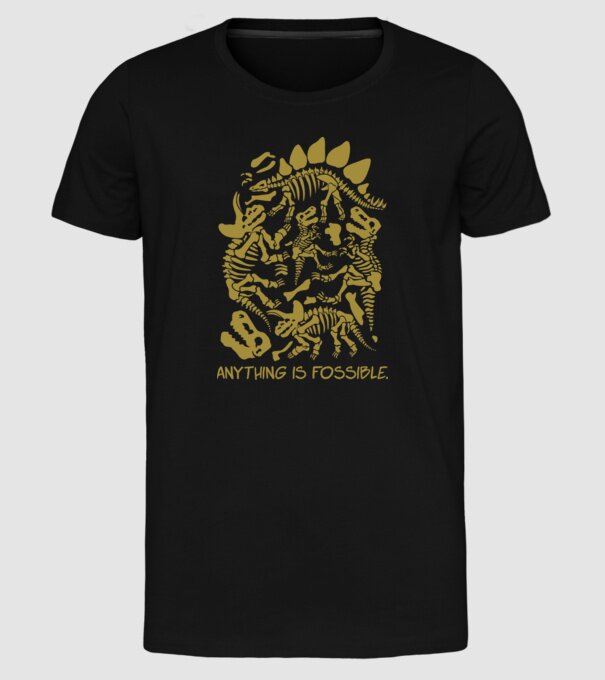 Anything is possible model negru pe tricou