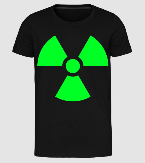 Atom model negru pe tricou