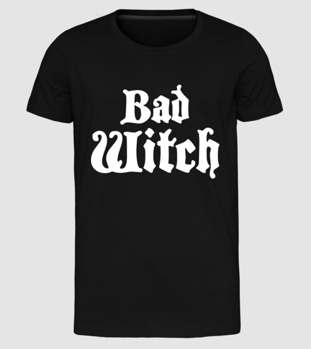 Bad Witch tricou cuplu model negru pe tricou