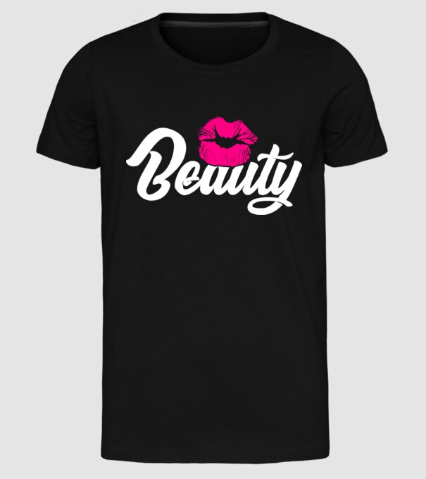 Beauty model negru pe tricou