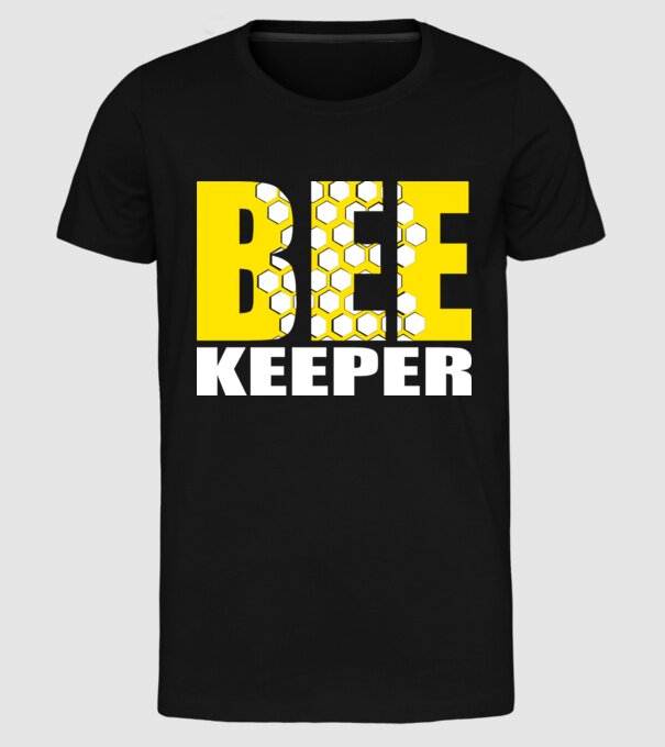 BeeKeeper model negru pe tricou