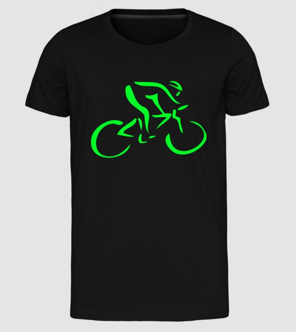 Bicikli model negru pe tricou