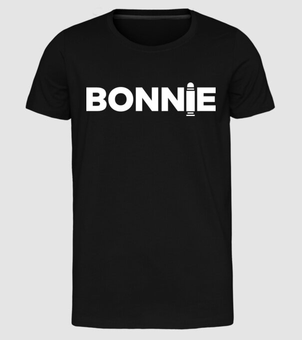 Bonnie és Clyde BONNIE model negru pe tricou