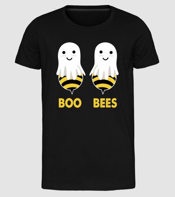 Boo bees model negru pe tricou