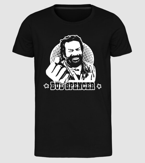 Bud Spencer model negru pe tricou