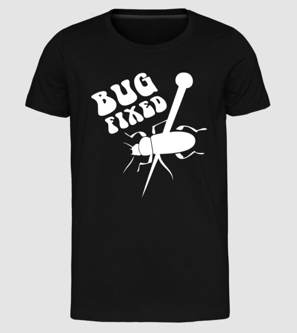 Bug fixed model negru pe tricou