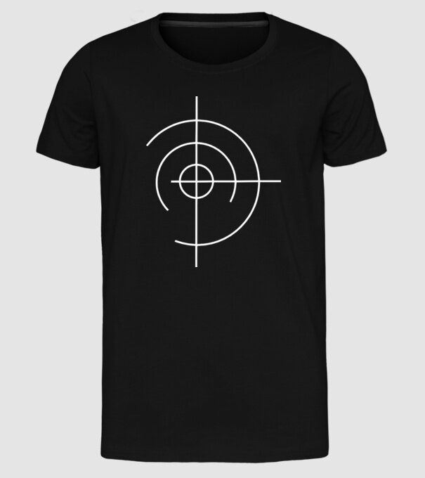 Aim shoot model negru pe tricou