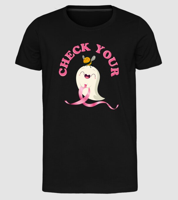 Check your boo-bees model negru pe tricou