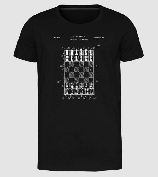Chess Game method model negru pe tricou