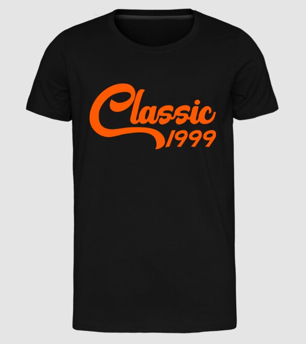 Classic 1999 model negru pe tricou