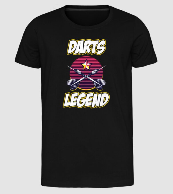 Darts legend model negru pe tricou