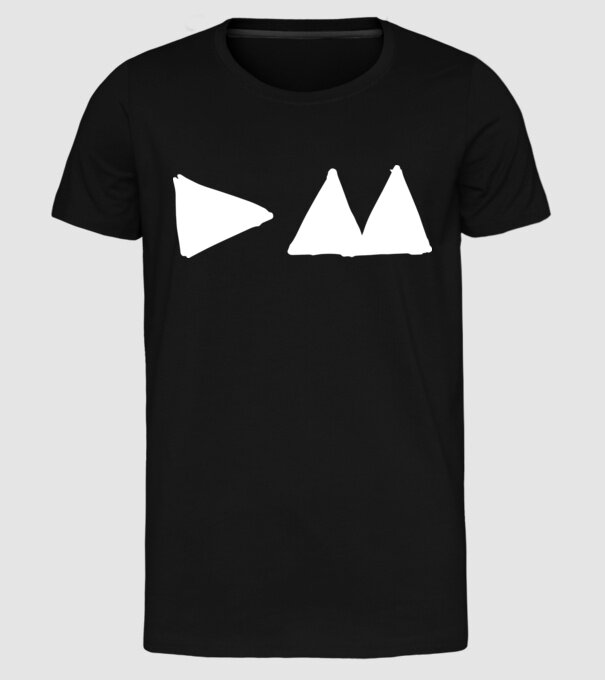 Depeche Mode triangle model negru pe tricou